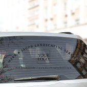 Minimale benutzerdefinierte Text-Business-Logo-Kfz Fensteraufkleber