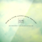 Minimale benutzerdefinierte Text-Business-Logo-Kfz Fensteraufkleber (Blatt 3)