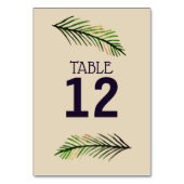 Minimale benutzerdefinierte Tischnummer-Karte Tischnummer (Rückseite)