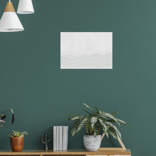 Minimale Berg-Linienkunstposter Poster (Wohnzimmer 1)