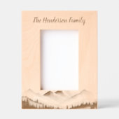 Minimale Berge Geätzte Rahmen (Vorderseite)