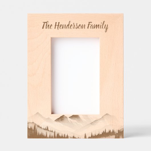 Minimale Berge Geätzte Rahmen (Vorderseite)