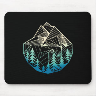Minimale Berggeometrie Outdoor-Wandern Mousepad