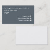 Minimale berufliche Geschäfts-Karten Visitenkarte (Vorne/Hinten)