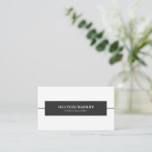 Minimale berufliche Geschäfts-Karten Visitenkarte (Stehend Vorderseite)