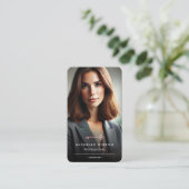 Minimale Berufliche Marketing-Visitenkarte Telefonnummerkarte (Stehend Vorderseite)