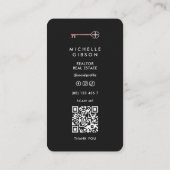 Minimale Berufliche Marketing-Visitenkarte Telefonnummerkarte (Rückseite)