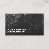 Minimale Berufliche schwarze Holzkohlefaser Visitenkarte (Vorderseite)
