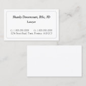 Minimale Berufliche Visitenkarte (Vorne/Hinten)