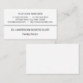 Minimale, Berufliche Visitenkarte für das Gesundhe (Vorne/Hinten)