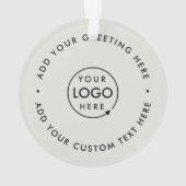 Minimale Berufliche Weihnachtszeit für Geschäftsle Ornament (Rückseite)