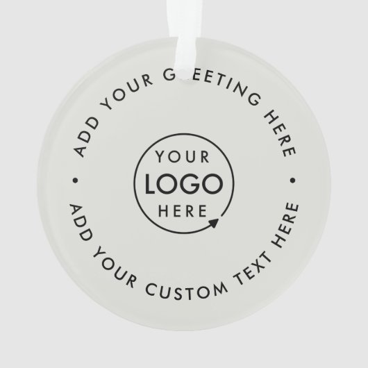 Minimale Berufliche Weihnachtszeit für Geschäftsle Ornament (Rückseite)