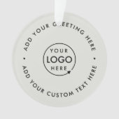 Minimale Berufliche Weihnachtszeit für Geschäftsle Ornament (Vorderseite)