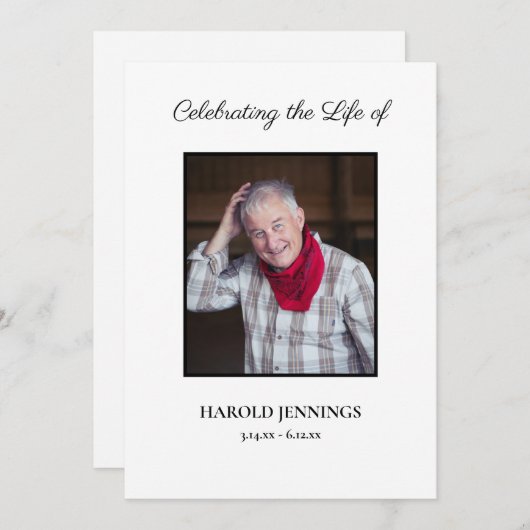 Minimale Bestattungsprogrammaufstellung Programm (Vorne/Hinten)