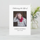 Minimale Bestattungsprogrammaufstellung Programm (Stehend Vorderseite)