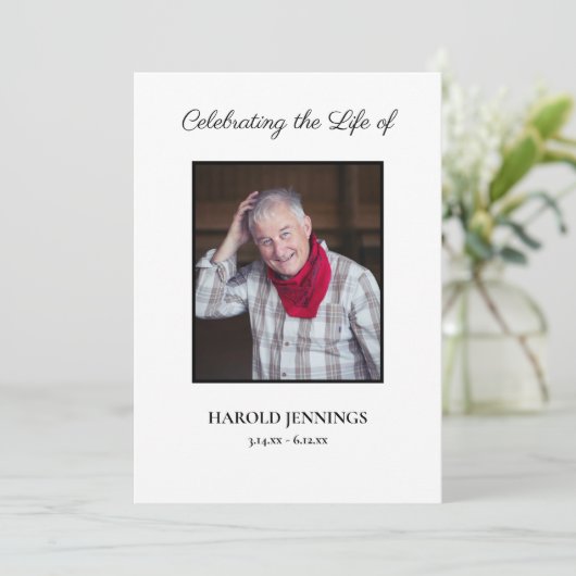 Minimale Bestattungsprogrammaufstellung Programm (Stehend Vorderseite)