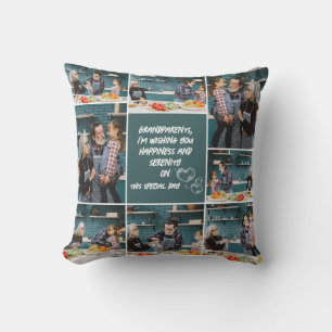 Minimale Beste Großeltern Fotos Kissen werfen