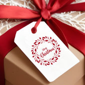 Minimale Blätter & Branchen Weihnachtskranz Permastempel