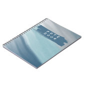 Minimale blaue Gradient-Notizbuchhülle Notizblock (Linke Seite)