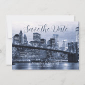 Minimale Blaue NYC-Gestaltung (Vorderseite)