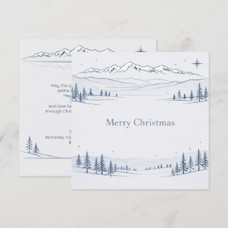 Minimale Blue Mountain Frohe Weihnachten