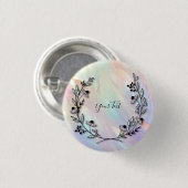 Minimale Blume Button (Vorne & Hinten)