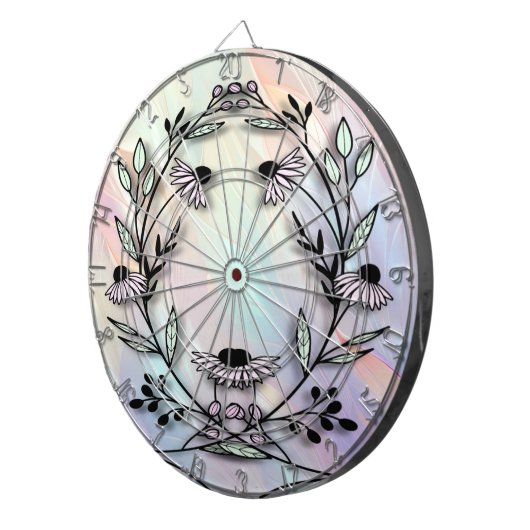 Minimale Blume Dartboard Dartscheibe (Vorderseite rechts)