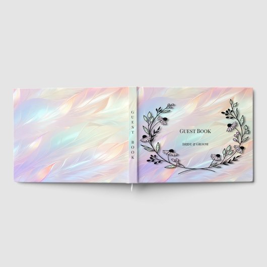 Minimale Blume Gästebuch (Voll)