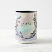 Minimale Blume Kaffee Tasse (Zentrum)