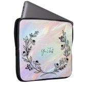 Minimale Blume Laptop-Sieb Laptopschutzhülle (Vorne Rechts)