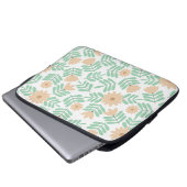 Minimale Blume Laptopschutzhülle (Vorne Knopf)