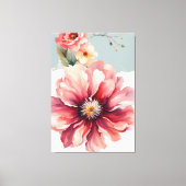 minimale Blume Leinwanddruck (Vorderseite)