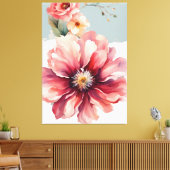 minimale Blume Leinwanddruck (Insitu (Wohnzimmer))