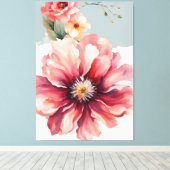 minimale Blume Leinwanddruck (Insitu (Holzboden))