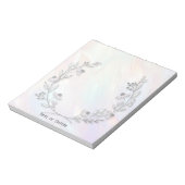 Minimale Blume Notepad Notizblock (Rotiert)