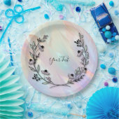 Minimale Blume Pappteller (Party)