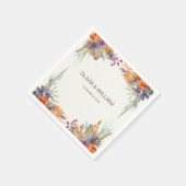 Minimale Blume Serviette (Ecke)