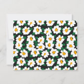 Minimale Blume Stilvolle moderne Notizkarte Mitteilungskarte (Rückseite)