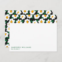 Minimale Blume Stilvolle moderne Notizkarte