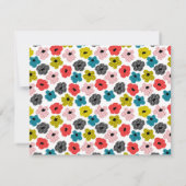 Minimale Blume Stilvolle moderne Notizkarte Mitteilungskarte (Rückseite)