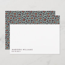 Minimale Blume Stilvolle moderne Notizkarte