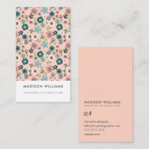 Minimale Blume Stilvolle Trendy Modern Business Ca