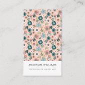 Minimale Blume Stilvolle Trendy Modern Business Ca Visitenkarte (Vorderseite)