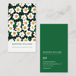 Minimale Blume Stilvolle Trendy Modern Business Ca Visitenkarte