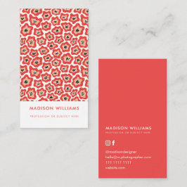 Minimale Blume Stilvolle Trendy Modern Business Ca Visitenkarte