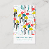 Minimale Blume Stilvolle Trendy Modern Business Ca Visitenkarte (Vorderseite)