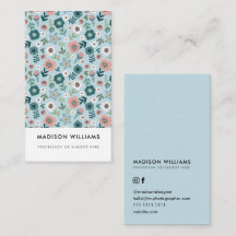 Minimale Blume Stilvolle Trendy Modern Business Ca