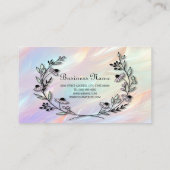 Minimale Blume-Visitenkarte Visitenkarte (Rückseite)