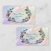 Minimale Blume-Visitenkarte Visitenkarte (Vorne/Hinten)