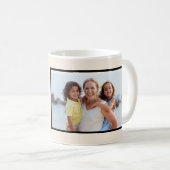 Minimale Blumen-Skript-Linie Kaffeetasse (VorderseiteRechts)